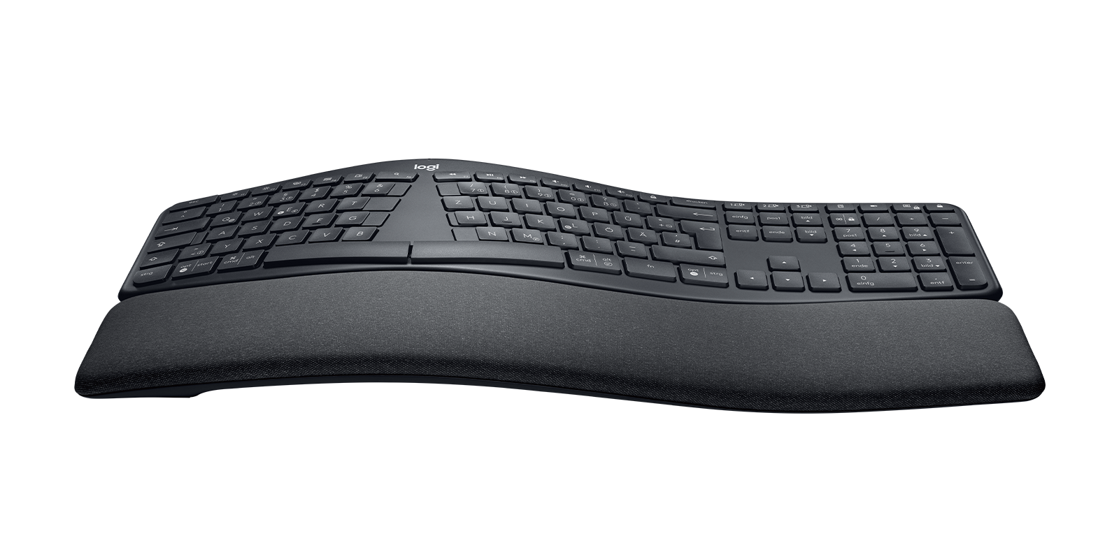 ERGO K860 Geteilte ergonomische Tastatur - Grafit Deutsch (Qwertz) von Logitech