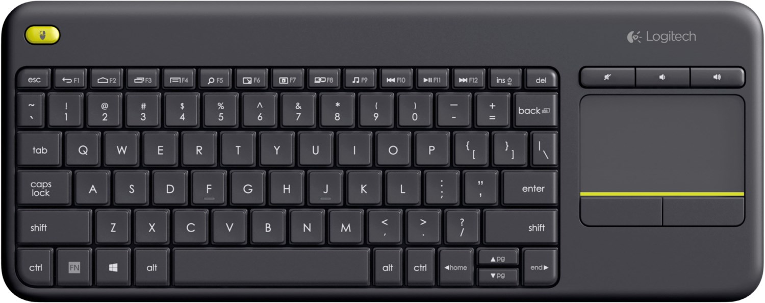 K400 Plus (DE) Kabellose Tastatur dunkelgrau von Logitech