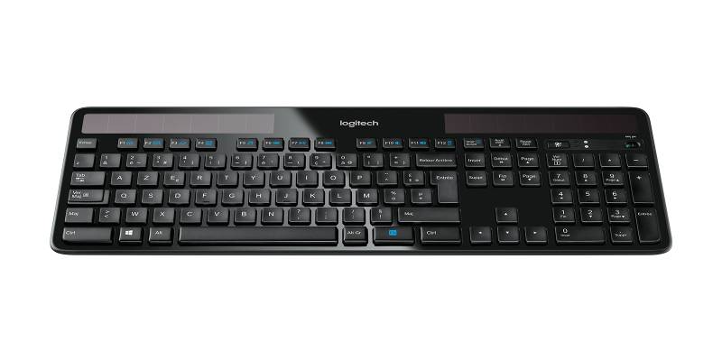 K750 Wireless Solar Keyboard Ultraschlanke Solartastatur - Grafit Français (Azerty) von Logitech