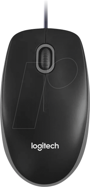 LOGITECH B100 SW - Maus (Mouse), Kabel, USB, schwarz von Logitech