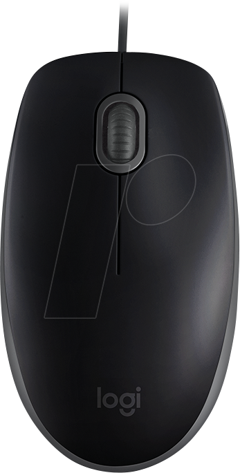 LOGITECH B110 - Maus (Mouse), Kabel, schwarz von Logitech
