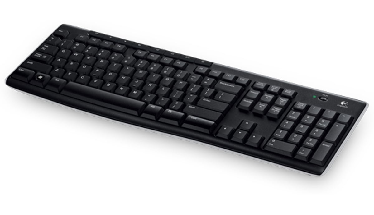 LOGITECH Funk-Tastatur K270, Unifying, schwarz von Logitech