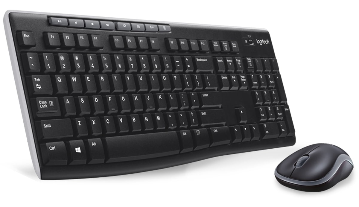 LOGITECH Funk-Tastatur- und Maus-Set MK270 schwarz von Logitech