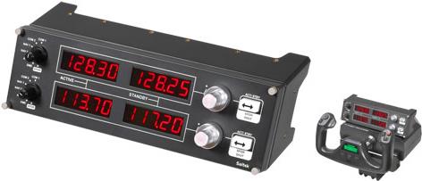 Logitech Flight Radio Panel - Flugsimulator-Instrumentenbrett - kabelgebunden - für PC (945-000011) von Logitech