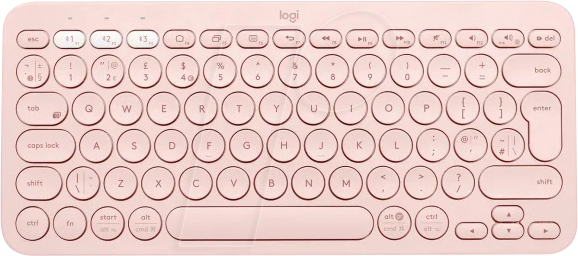 LOGITECH K380 RO - Funk-Tastatur, Bluetooth, rosa, Win/Mac/Android von Logitech