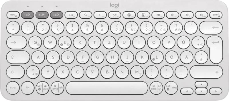 LOGITECH K380SWS - Funk-Tastatur, Bluetooth, weiß, Win/Mac/Android von Logitech