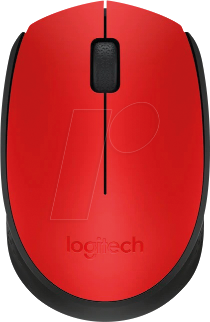 LOGITECH M171 RT - Maus (Mouse), Funk, M171, rot von Logitech