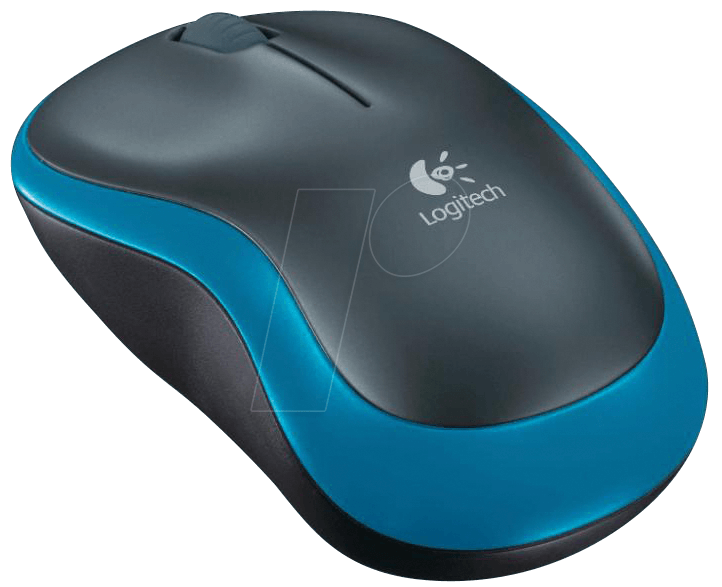 LOGITECH M185 BL - Maus (Mouse), Funk, blau von Logitech