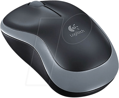 LOGITECH M185 GR - Maus (Mouse), Funk, grau von Logitech