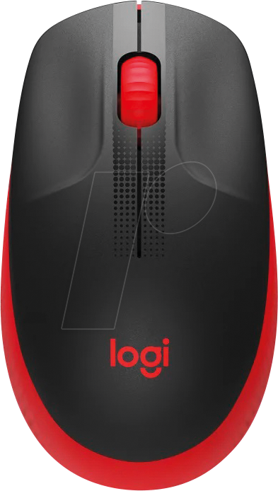 LOGITECH M190 RT - Maus (Mouse), Funk, M190, rot von Logitech