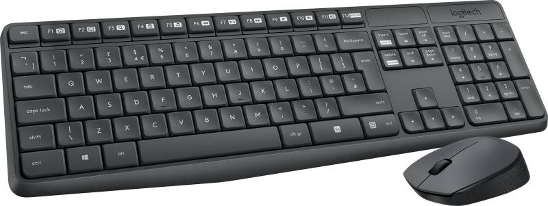 LOGITECH MK235 - Tastatur-/Maus-Kombination, Funk, schwarz von Logitech