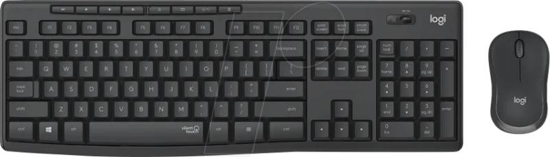 LOGITECH MK295SW - Tastatur-/Maus-Kombination, Funk, schwarz Layout: Deutschland von Logitech