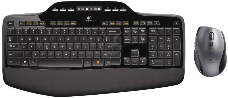 LOGITECH MK710 - Tastatur-/Maus-Kombination, Funk, 128-Bit-AES, Layout: Deutschla von Logitech