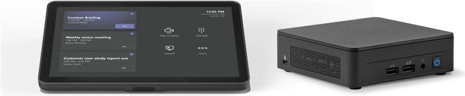 Logitech BASE Microsoft Teams Rooms (no AV) with Tap + ASUS NUC - Microsoft Teams Raumsystem (Logitech Tap, Mini-PC, Logitech PC Mount) - mit 90 days Logitech JumpStart registration - Graphite (TAPMSTBASEASU) von Logitech