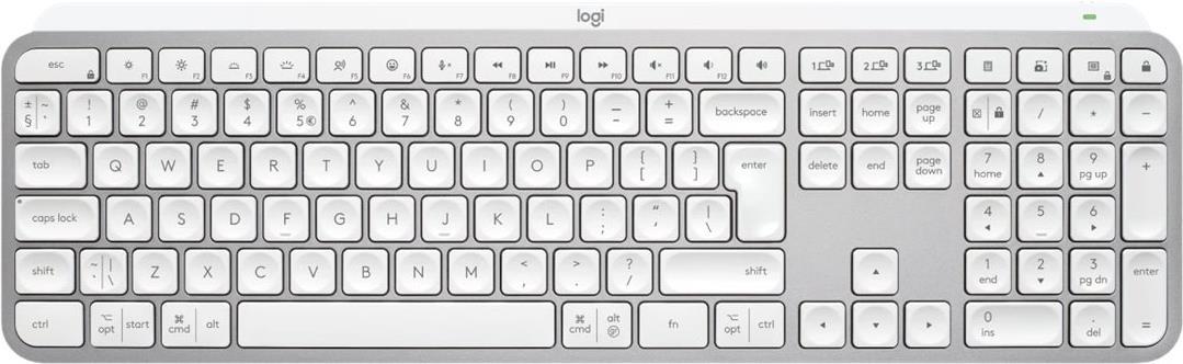 LOGITECH MX KEYS S - PALE GREY - DEU - BT - N/A - CENTRAL-419 (920-011566) von Logitech