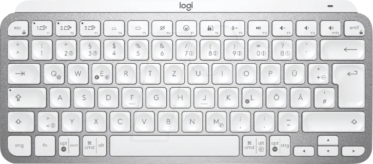 LOGITECH MXKM GR - Funk-Tastatur, Bluetooth, MX Keys Mini, grau von Logitech