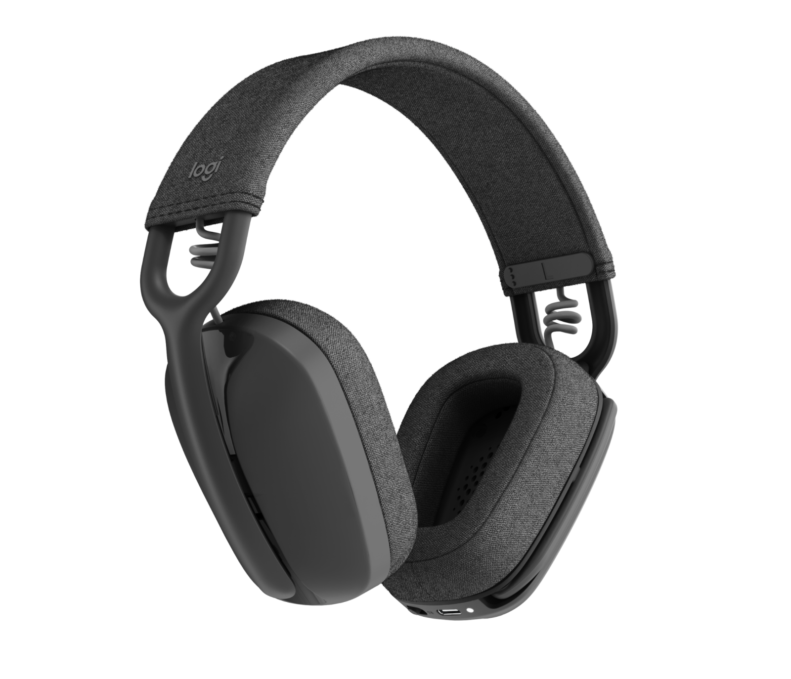 LOGITECH ZONE VIBE WIRELESS Over-the-Ear-Kopfhörer mit Bluetooth und USB-Empfänger — zertifiziert für Business und perfekt für hybrides Arbeiten - Grafit Zone Vibe Wireless (UC-Version) von Logitech