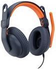 Logitech Zone Learn Wired Over-Ear Headset for Learners, USB-C - Kopfhörer mit Mikrofon - ohrumschließend - Ersatz - kabelgebunden - USB-C (981-001383) von Logitech