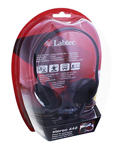 Labtec 981-000083 Stereo 442 Kopfhörer für PC Voice Access von Logitech