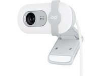 Logitech® | BRIO 100 – Webcam – Full HD – 1920 x 1080 – integriertes Mikrofon – USB-C – Off-White von Logitech