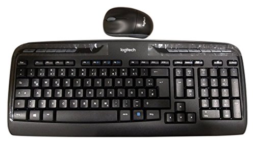 Logitech 920-003967 Wireless Combo MK330 - schnurlose Tastatur und Computermaus (2,4GHz, USB, QWERTZ deutsches Tastaturlayout) schwarz von Logitech