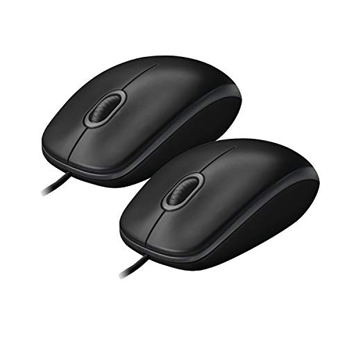 Logitech B100-910-003357 Optical Business Mouse, schwarz (2er Pack | Schwarz) von Logitech