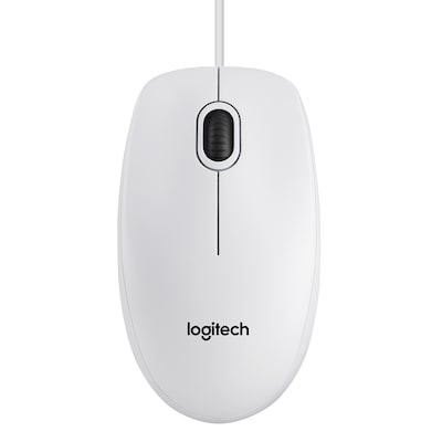 Logitech B100 Kabelgebundene Maus Weiß Bulk von Logitech