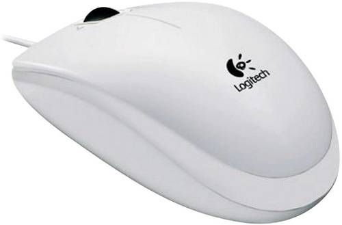 Logitech B100 Maus USB Optisch Weiß 3 Tasten 800 dpi von Logitech