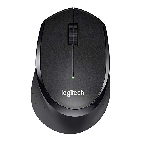 Logitech B330 SILENT PLUS Kabellose Maus, 2,4 GHz mit USB-Nano-Empfänger, 1000 DPI Optical Tracking, 2 Jahre Batterielaufzeit, Kompatibel mit PC, Mac, Laptop, Chromebook - Schwarz von Logitech