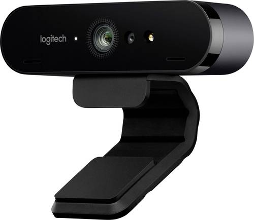 Logitech BRIO 4K-Webcam 4096 x 2160 Pixel Standfuß, Klemm-Halterung von Logitech