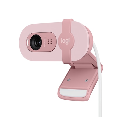 Logitech Brio 100 Full HD-Webcam Rosé - inkl. Beleuchtungskorrektur von Logitech