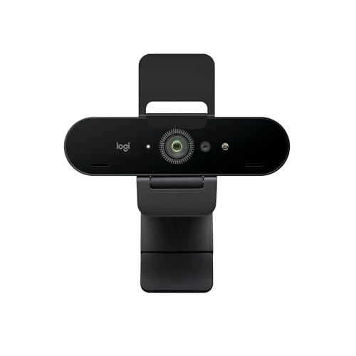 Logitech Brio 4K Webcam, Videogespräche, Mikrofon mit Geräuschunterdrückung, automatische HD-Belichtungskorrektur, Microsoft Teams, Zoom, Google Voice, Google Meet, PC/Mac/Notebook/Macbook - Graphit Logitech Brio 4K Webcam, Videogespräche, Mikrofon mit Geräuschunterdrückung, automatische HD-Belichtungskorrektur, Microsoft Teams, Zoom, Google Voice, Google Meet, PC/Mac/Notebook/Macbook - Graphit von Logitech