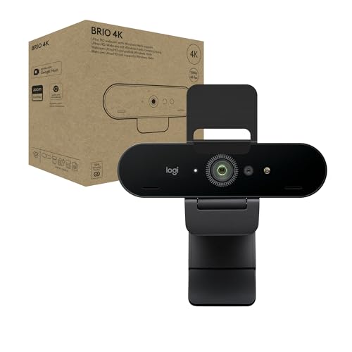 Logitech Brio 4K-Webcam for Business, biometrische Anmeldung mit Windows Hello, automatische Beleuchtungskorrektur, Geräuschunterdrückung, funktioniert Microsoft Teams, Google Meet, PC/Mac - Graphit Logitech Brio 4K-Webcam for Business, biometrische Anmeldung mit Windows Hello, automatische Beleuchtungskorrektur, Geräuschunterdrückung, funktioniert Microsoft Teams, Google Meet, PC/Mac - Graphit von Logitech