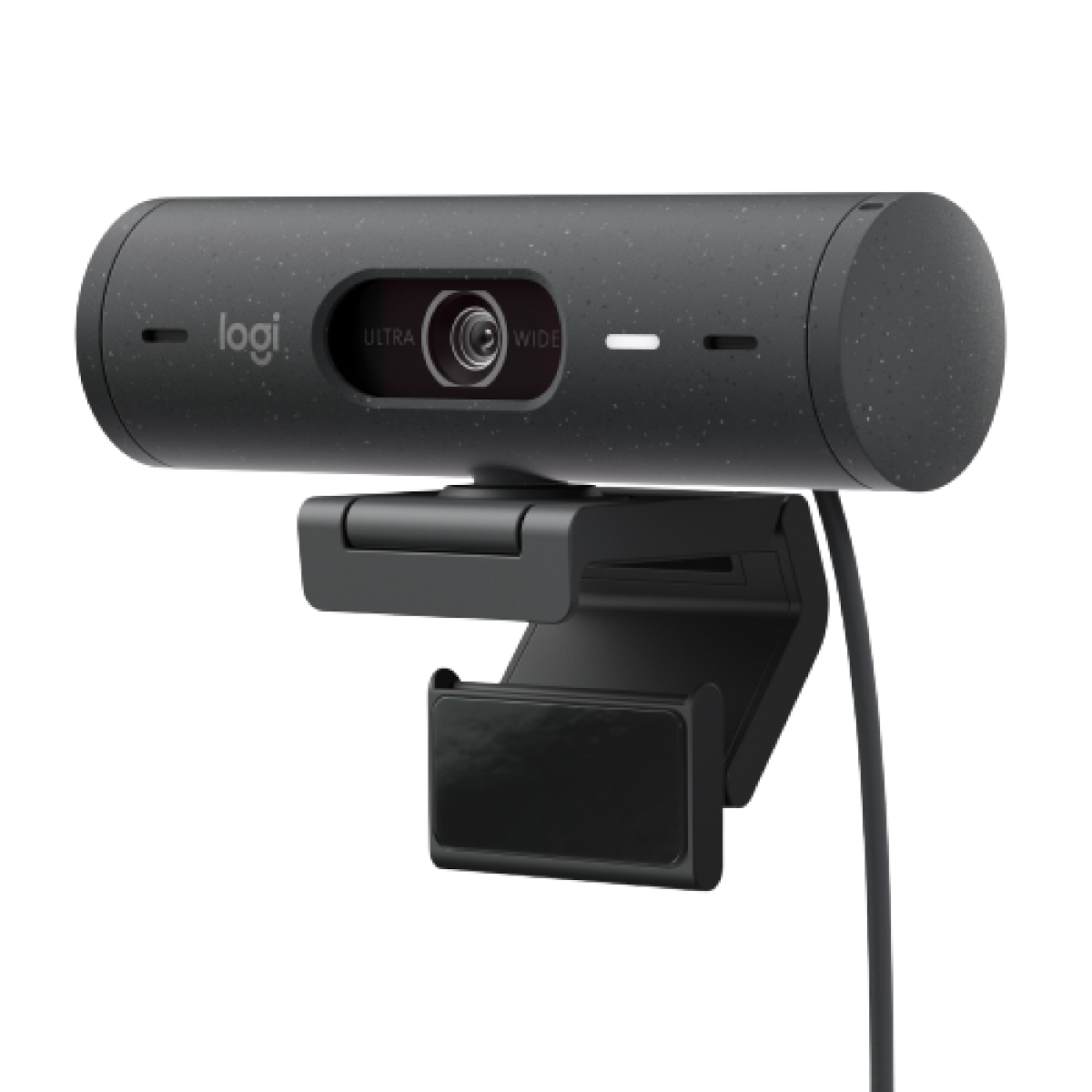 Logitech Brio 500 Webcam - Graphit (Schwarz), Full-HD Auflösung, 90°-Sichtfeld, 2 Mikrofone, Abdeckblende, USB-C-Anschluss von Logitech