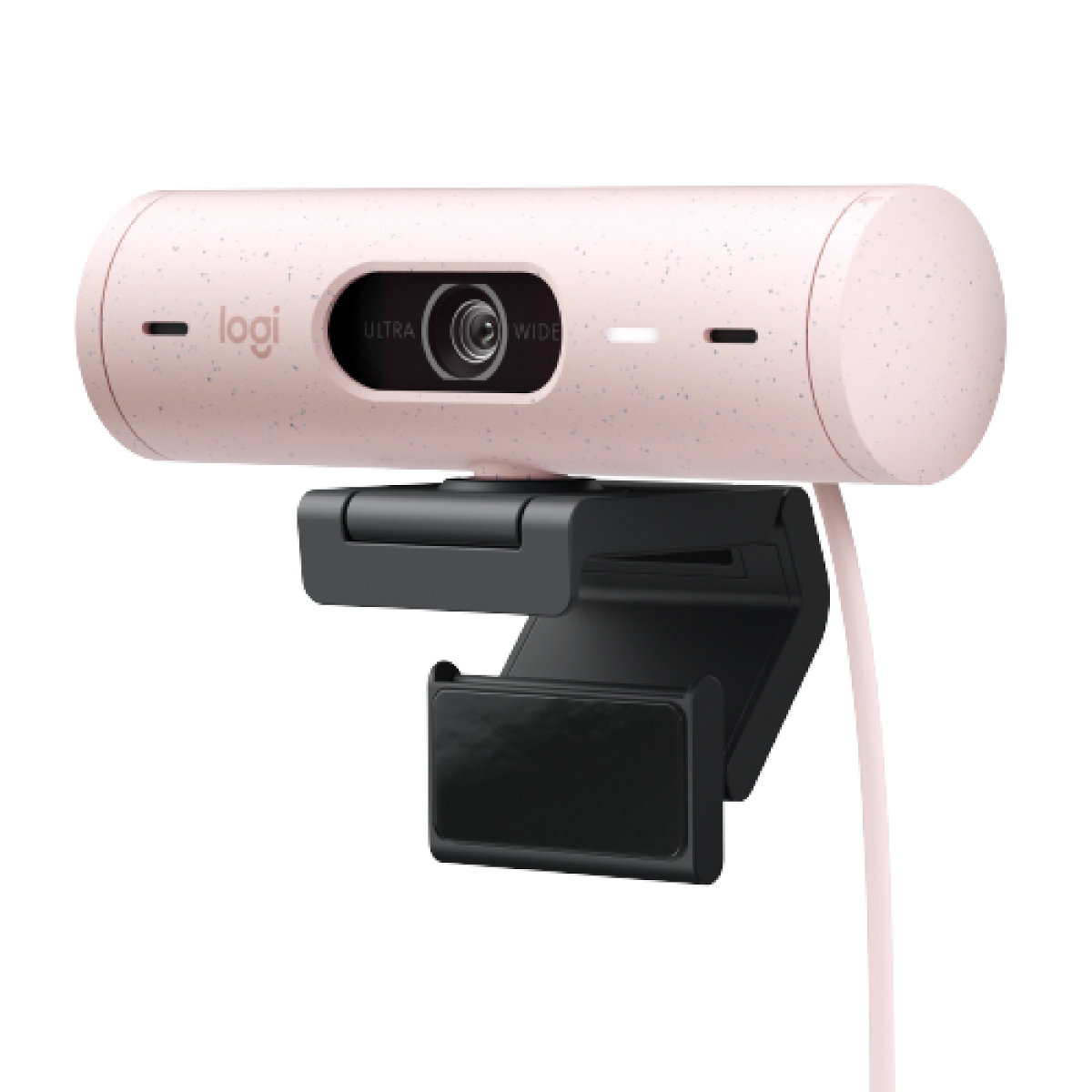 Logitech Brio 500 Webcam - Rose, Full HD Auflösung, 90°-Sichtfeld, 2 Mikrofone, Abdeckblende von Logitech