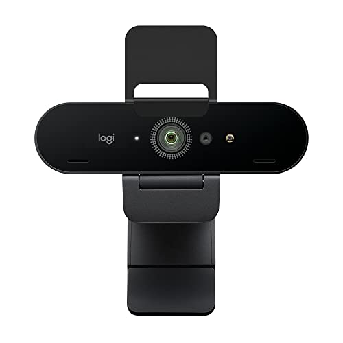Logitech Brio Stream Webcam - Ultra 4K HD-Videogespräche, Mikrofon mit Geräuschunterdrückung, Weitwinkel, Kompatibel mit Microsoft Teams, Zoom, Google Meet auf PC/Mac - Schwarz von Logitech