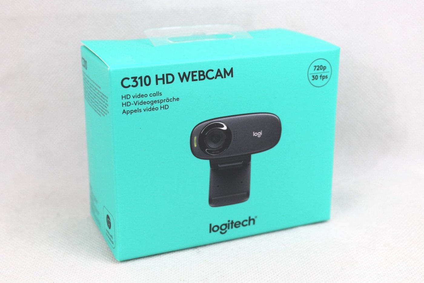 Logitech C310 720p HD Webcam USB Schwarz (960-001065) Webcam von Logitech