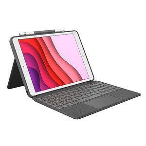 Logitech COMBO TOUCH Tablet-Tastatur schwarz geeignet für Apple iPad 7. Gen (2019), Apple iPad 8. Gen (2020), Apple iPad 9. Gen (2021) von Logitech