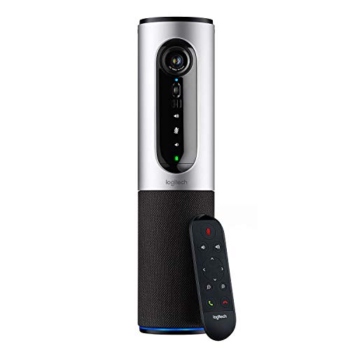 Logitech CONFERENCECAM CONNECT Videokonferenz-Webcam mit Freisprecheinrichtung, HD 1080p, 90° Blickfeld, 4-fach Zoom, Autofokus, USB-Anschluss & Bluetooth, Für 1-6 Personen, PC/Mac/ChromeOS - Schwarz von Logitech