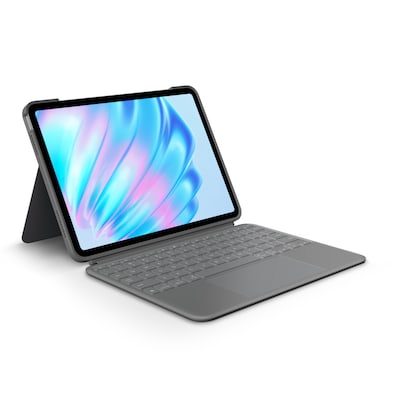 Logitech Combo Touch Tastatur-Case Grau, US-Layout für iPad Air 11" M2 2024, M3 2025 von Logitech
