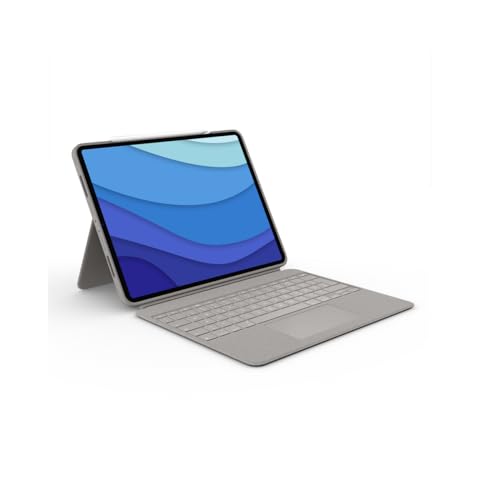 Logitech Combo Touch Tastatur Hülle für iPad Pro 12,9 Zoll (5., 6. Generation - 2021, 2022), abnehmbare Tastatur mit Hintergrundbeleuchtung, mit Ständer, Click-Anywhere, Smart Connector von Logitech