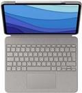 Logitech Combo Touch - Tastatur und Foliohülle - mit Trackpad - hintergrundbeleuchtet - Apple Smart connector - QWERTZ - Deutsch - Sand - für Apple 12.9  iPad Pro (5. Generation) (920-010216) von Logitech