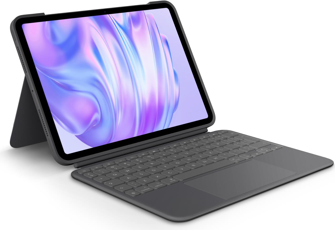 Logitech Combo Touch - Tastatur und Foliohülle - mit Trackpad - hinterleuchtet - Apple Smart connector - QWERTY - US International - Graphite - für Apple 11-inch iPad Pro, 12.9-inch iPad Pro (920-012831) von Logitech