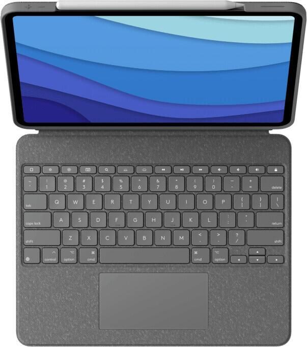 Logitech Combo Touch Tastatur und Foliohülle mit Trackpad oxford grey Logitech Combo Touch Tastatur und Foliohülle mit Trackpad oxford grey von Logitech