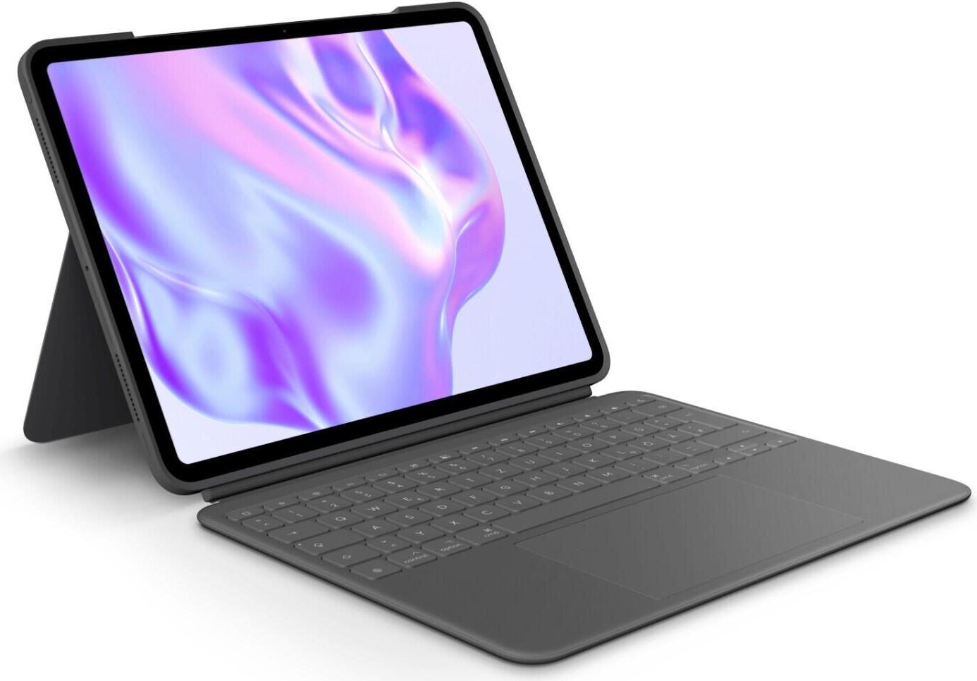 Logitech Combo Touch iPad Pro 13 7Gen (2024) grau QWERTZ (920-012665) von Logitech