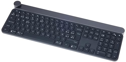 Logitech Craft Kabellose Tastatur, Bluetooth & 2.4 GHz Wireless Verbindung, Programmierbarer Drehregler, Automatische Tastenbeleuchtung, Multi-Device, PC/Mac/Laptop, Spanisches QWERTY-Layout - Graphit Logitech Craft Kabellose Tastatur, Bluetooth & 2.4 GHz Wireless Verbindung, Programmierbarer Drehregler, Automatische Tastenbeleuchtung, Multi-Device, PC/Mac/Laptop, Spanisches QWERTY-Layout - Graphit von Logitech