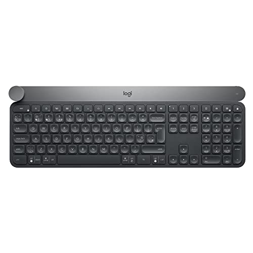 Logitech Craft Kabellose Tastatur, Bluetooth & 2.4 GHz Wireless Verbindung, Programmierbarer Drehregler, Automatische Tastenbeleuchtung, Multi-Device, PC/Mac/Laptop, UK QWERTY-Layout - Graphit Logitech Craft Kabellose Tastatur, Bluetooth & 2.4 GHz Wireless Verbindung, Programmierbarer Drehregler, Automatische Tastenbeleuchtung, Multi-Device, PC/Mac/Laptop, UK QWERTY-Layout - Graphit von Logitech