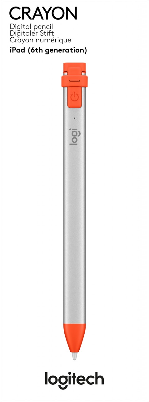 Logitech Digital Pen CRAYON, Lightning, Wireless, silber-orange für Apple iPad, iPad Mini/Air/Pro ab 2018, Retail Logitech Digital Pen CRAYON, Lightning, Wireless, silber-orange für Apple iPad, iPad Mini/Air/Pro ab 2018, Retail von Logitech