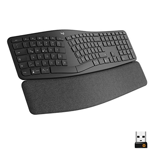 Logitech ERGO K860 - kabellose ergonomische Tastatur mit geteilter Tastenanordnung, ES QWERTY - Graphit von Logitech