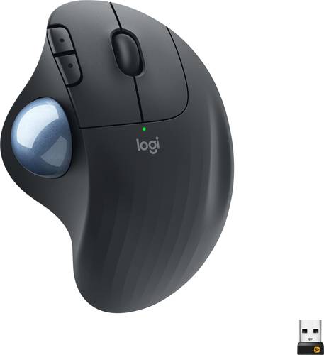 Logitech ERGO M575 Trackball Funk Optisch Schwarz 5 Tasten 2000 dpi Ergonomisch von Logitech